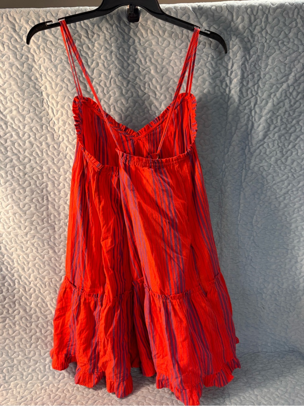 Red Striped Spaghetti Strap Sundress XXL - Picture 2 of 6